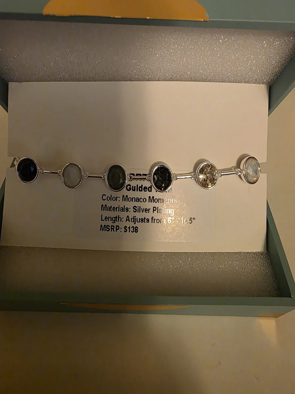 Jewel Candy  Monaco Moments Silver-Plated Multi-Stone Bracelet
